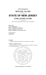 S831 1R - The Association of Environmental Authorities of New Jersey