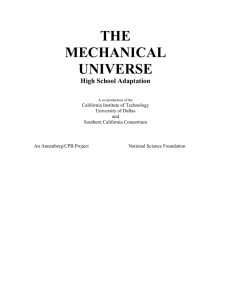 Mechanical Universe HS Description - Physics-Al-Science