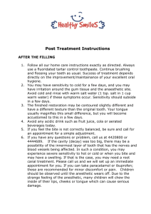 Post Treatment Instruction