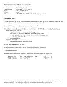 Applied Grammar I / LAN 05101 03 / Fall 2001