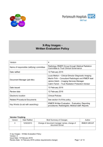 X-Ray Images Written Evaluation Policy