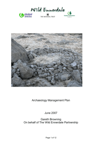 Archaeology Management Plan 2007 to 2014