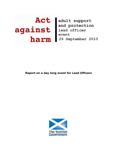 Act against harm - The Scottish Government