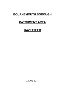 School Catchment by Road - Bournemouth Borough Council