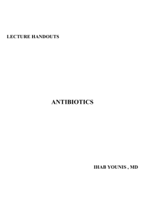 Antibiotics-handout