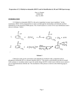 Example Synthesis Lab Report - Chemistry at Winthrop University