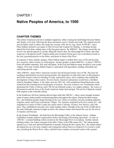 Native Peoples of America, to 1500