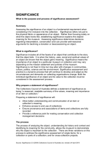 What does `significance` mean