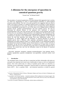 Causal structural realism in canonical quantum - PhilSci