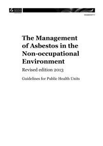 The Management of Asbestos in the Non