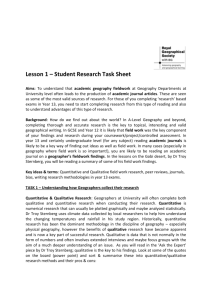 Lesson 1 – Student Research Task Sheet Aims: To understand that