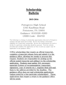 Scholarship Bulletin 2015-16