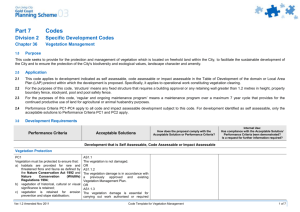 Code Template - Vegetation Management