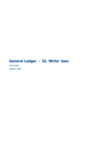 General Ledger Manual