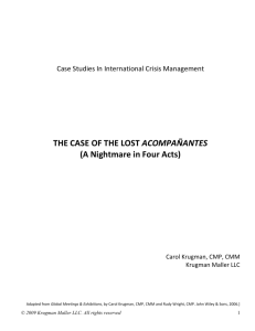 Case Studies In International Crisis Management