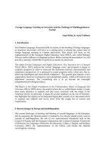 Foreign Language Teaching at University and the Challenge of