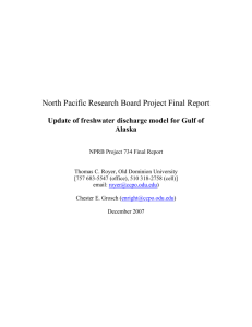 North Pacific Research Board Project Final Report