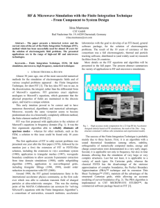 II. RF and Microwave Applications
