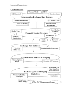 Lecture 1: Introduction and International Monetary System