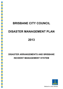 1.0 brisbane disaster management arrangements