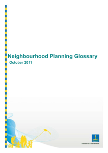 Neighbourhood Planning Glossary