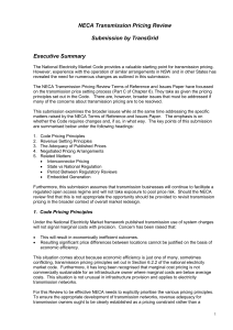Transgrid executive summary submission