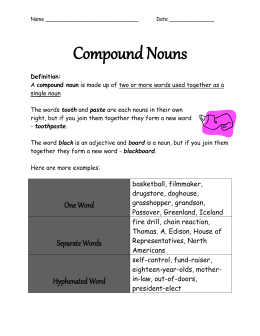 Collective Vs Compound Nouns