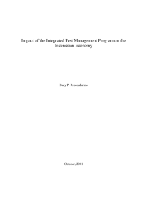Impact of the Integrated Food Crop Pest Management