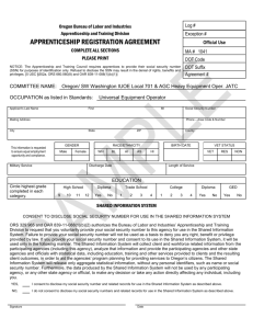 Apprenticeship Registration Agreement