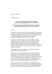 Circular Letter PD9/01 - Department of Environment and Local