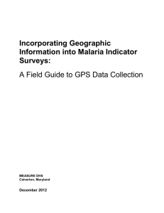 Collecting GPS Data - Malaria Indicator Surveys