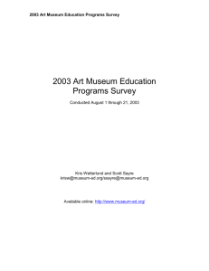 Tour Programs - Museum-Ed
