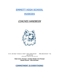 Coaches Handbook EHS 2014-15 - Emmett School District #221