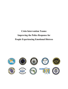Crisis Intervention Teams Briefing Paper