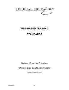 Web-Based Training Standards