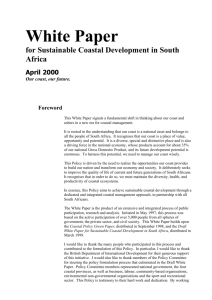 White Paper: Coastal Management