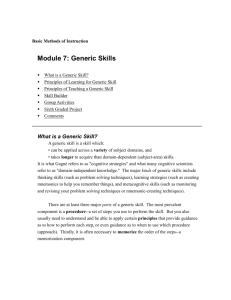 Module 7: Generic Skills