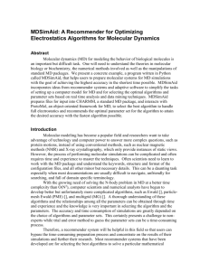 MDSimAid: A Recommender for Optimizing Electrostatic Algorithms