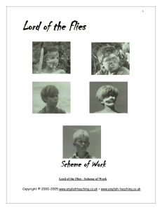 Lesson Plan Prose: Lord of the Flies by William Golding