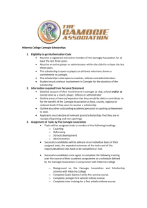 Hibernia Camogie Association Scholarship Requirements