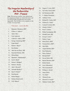 The Irregular Membership of the Baskervilles 1943 -