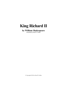 King Richard II - Shakespeare Right Now!