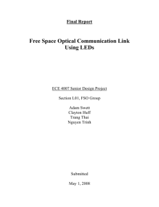 Free Space Optical Communication Link