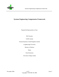 2 System Engineering Competencies