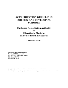 ACCREDITATION GUIDELINES - CAAM-HP
