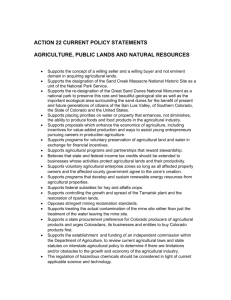 ACTION 22 CURRENT POLICY STATEMENTS