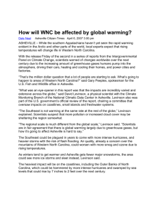 How will WNC be affected by global warming