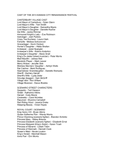 2013 Cast List - the Kansas City Renaissance Festival!