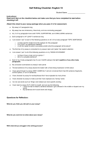 O2 10 Persuasive Essay Assignment Editing Checklist