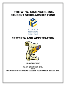 ATLANTA TECHNICAL COLLEGE SCHOLARSHIP FUND